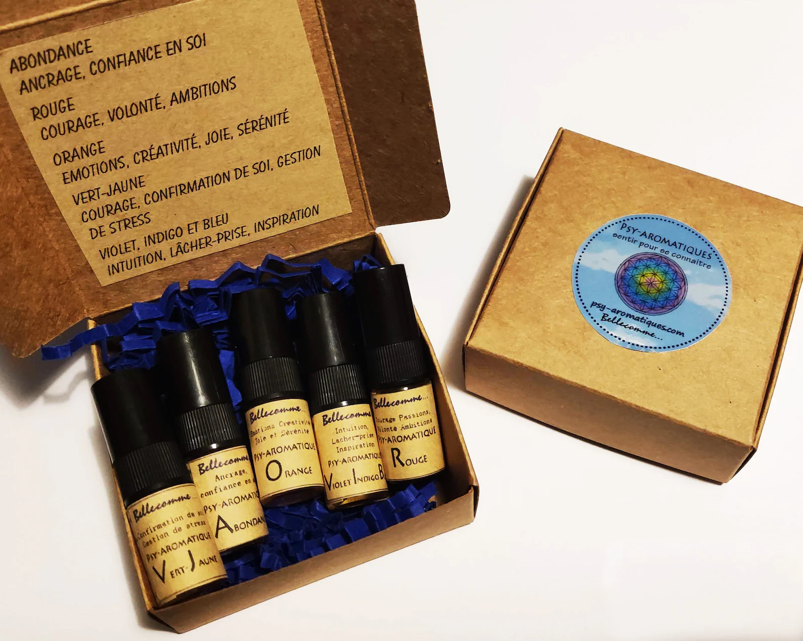Coffret 5 parfums psy-aromatiques : neuroscience et émotions