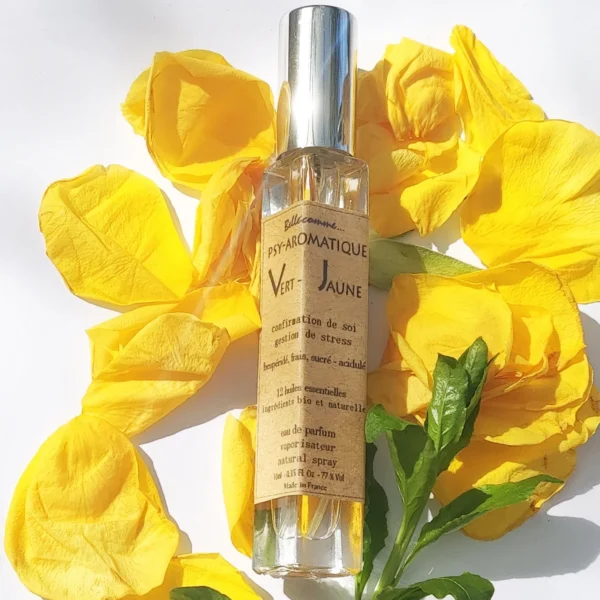 Parfum bio et naturel Vert-Jaune aux huiles essentielles