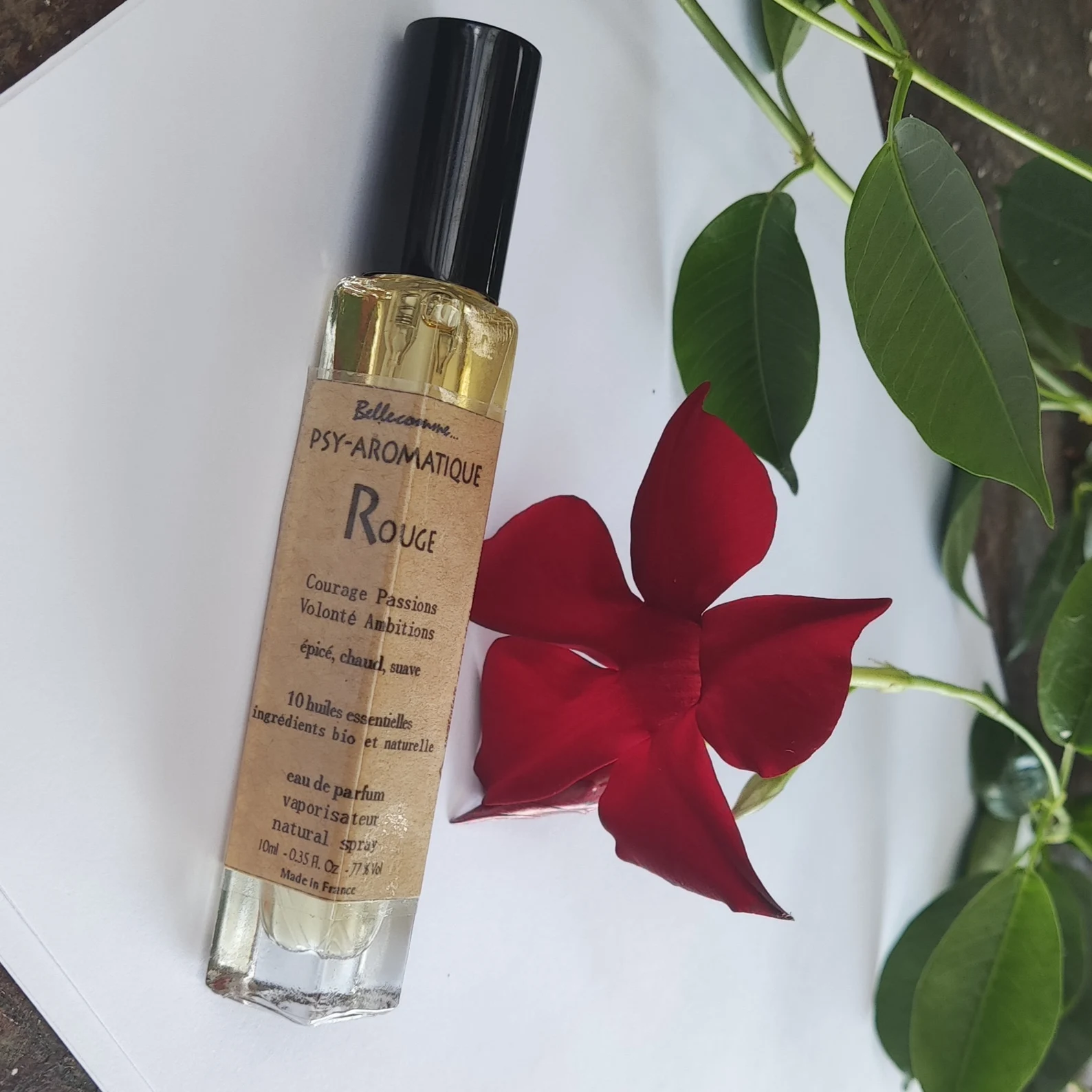 Parfum bio et naturel aux huiles essentielles Rouge psy-aromatique